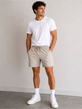 NWT DSG 6" Khaki Tan Rec Athletic Shorts, Size Small